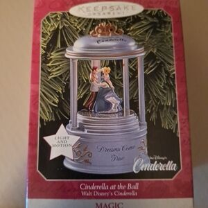 Hallmark Keepsake Ornament - Cinderella at the Ball in Blue and Gold